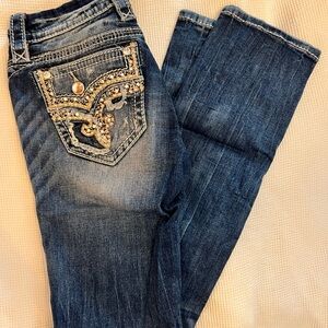 Rock Revival Straight Leg Jeans with Embellished Back Pockets